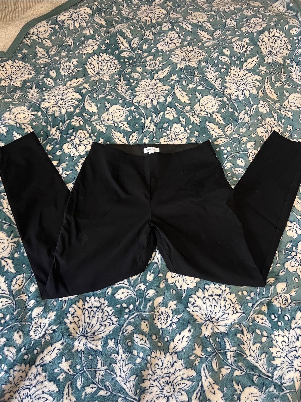 Calvin Klein Black Women's Slim Stretch Trousers